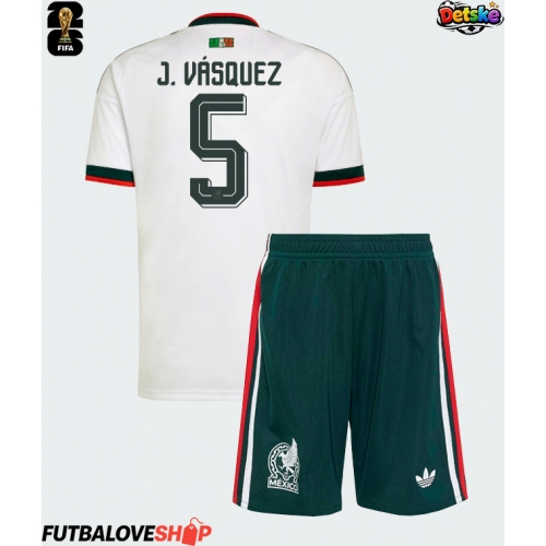 Dres Mexiko Johan Vasquez #5 Preč pre deti MS 2026 Krátky Rukáv (+ trenírky)